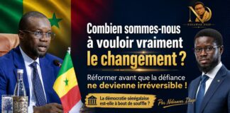 Combien sommes-nous à vouloir vraiment le changement ? Réformer avant que la défiance ne devienne irréversible ! Par Ndiawar Diop