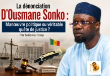 La dénonciation d’Ousmane Sonko : Manœuvre politique ou véritable quête de justice ? Par Ndiawar Diop