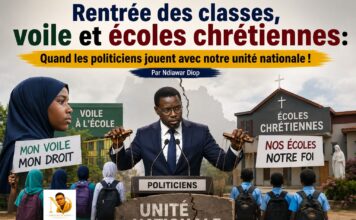 Rentrée des classes, voile et écoles chrétiennes: Quand les politiciens jouent avec notre unité nationale ! Par Ndiawar Diop