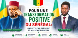 Pour une Transformation Positive du Sénégal : Une Lettre au Président et au Premier Ministre