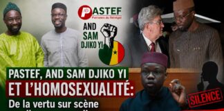 Pastef, And Sam Djiko Yi et l’homosexualité: De la vertu sur scène au silence en coulisses – Plus c’était radical, plus c’était temporaire ? Par Ndiawar Diop Pastef, And Sam Djiko Yi et l’homosexualité: De la vertu sur scène au silence en coulisses - Plus c’était radical, plus c’était temporaire ? Par Ndiawar Diop