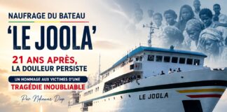 « Naufrage du Bateau ‘Le Joola’ : 21 ans après, la douleur persiste – Un hommage aux victimes d’une tragédie inoubliable » Par Ndiawar Diop "Naufrage du Bateau 'Le Joola' : 21 ans après, la douleur persiste - Un hommage aux victimes d'une tragédie inoubliable" Par Ndiawar Diop