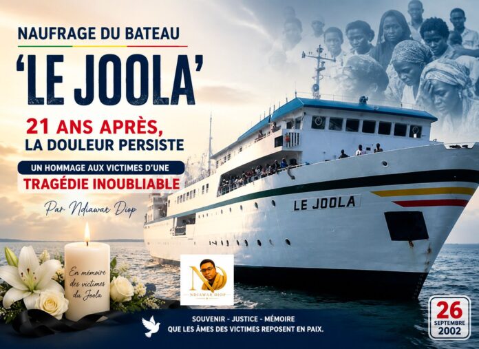 IMG-20260723-WA0267 "Naufrage du Bateau 'Le Joola' : 21 ans après, la douleur persiste - Un hommage aux victimes d'une tragédie inoubliable" Par Ndiawar Diop
