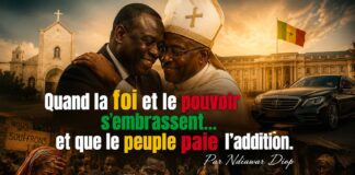 Quand la foi et le pouvoir s’embrassent… et que le peuple paie l’addition. Par Ndiawar Diop Quand la foi et le pouvoir s’embrassent… et que le peuple paie l’addition. Par Ndiawar Diop