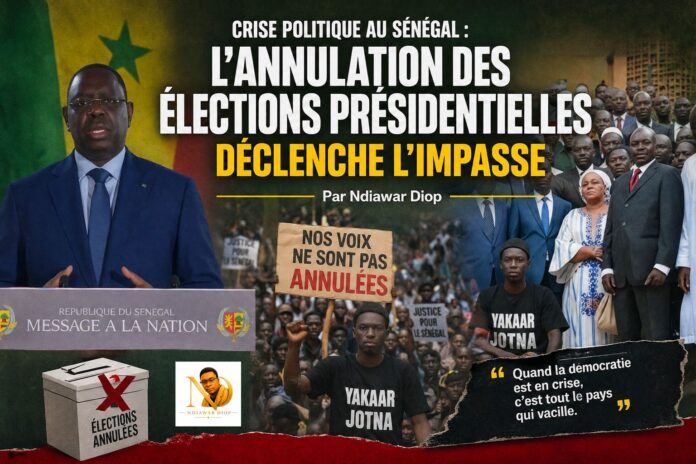 IMG-20260729-WA0313 Crise Politique au Sénégal : L'Annulation des Élections Présidentielles Déclenche l'Impasse. Par Ndiawar Diop