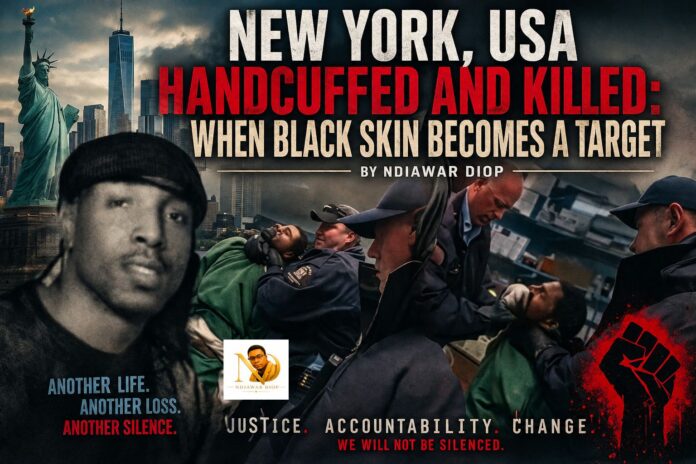 IMG-20260729-WA0320 New York, USA – Handcuffed and Killed: When Black Skin Becomes a Target. By Ndiawar Diop