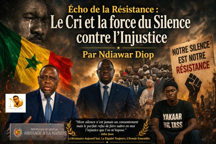 IMG-20260729-WA0327 Écho de la Résistance : Le Cri et la force du Silence contre l'Injustice. Par Ndiawar Diop