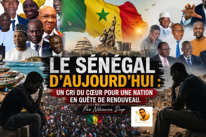 Le Sénégal d'aujourd'hui : Un cri du cœur pour une nation en quête de renouveau. Par Ndiawar Diop Le Sénégal d'aujourd'hui : Un cri du cœur pour une nation en quête de renouveau. Par Ndiawar Diop