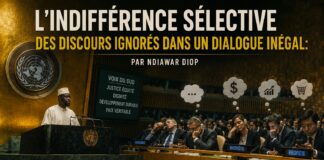 L’Indifférence sélective des discours ignorés dans un dialogue Inégal: L'Indifférence sélective des discours ignorés dans un dialogue Inégal: Le Silence Après les Discours des 5 Géants à l'Assemblée générale des Nations unies. Par Ndiawar Diop