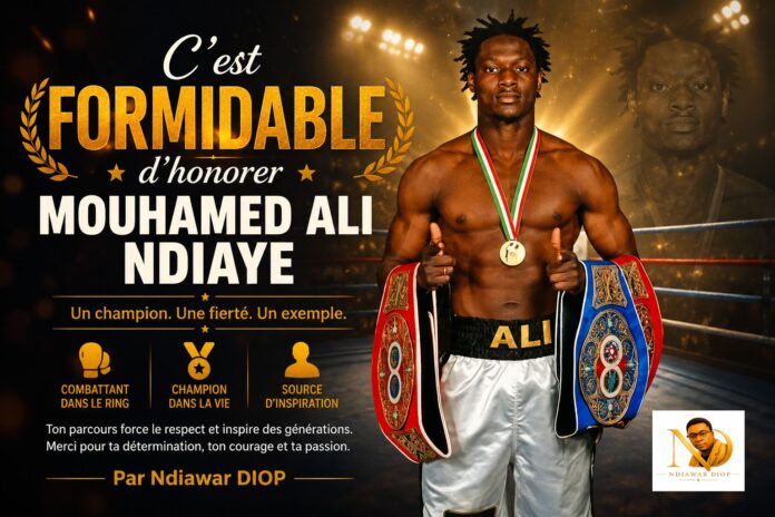 C'est formidable d'honorer Mouhamed Ali Ndiaye : Par Ndiawar DIOP C'est formidable d'honorer Mouhamed Ali Ndiaye : Par Ndiawar DIOP