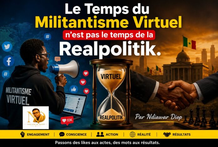 Le Temps du Militantisme Virtuel n'est pas le temps de la Realpolitik. Par Ndiawar Diop Le Temps du Militantisme Virtuel n'est pas le temps de la Realpolitik. Par Ndiawar Diop