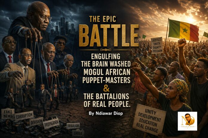 The Epic Battle Engulfing The Brain Washed Mogul African Puppet-Masters & The Battalions of Real People. By Ndiawar Diop The Epic Battle Engulfing The Brain Washed Mogul African Puppet-Masters & The Battalions of Real People. By Ndiawar Diop
