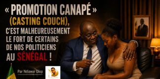 « Promotion canapé » (Casting couch), c’est malheureusement le fort de certains de nos politiciens au Sénégal ! Par Ndiawar Diop "Promotion canapé" (Casting couch), c'est malheureusement le fort de certains de nos politiciens au Sénégal ! Par Ndiawar Diop