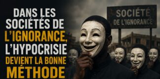 Dans les Sociétés de l’Ignorance, l’hypocrisie devient la bonne méthode de survie. Par Ndiawar Diop Dans les Sociétés de l’Ignorance, l'hypocrisie devient la bonne méthode de survie. Par Ndiawar Diop