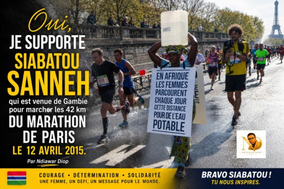 oui je supporte Siabatou Marathon Paris