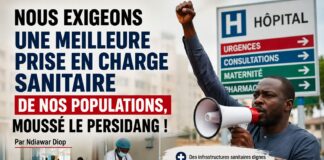 Nous Exigeons Une Meilleure Prise En Charge Sanitaire De Nos Populations, Moussé le Persidang ! Par Ndiawar Diop Nous Exigeons Une Meilleure Prise En Charge Sanitaire De Nos Populations, Moussé le Persidang ! Par Ndiawar Diop