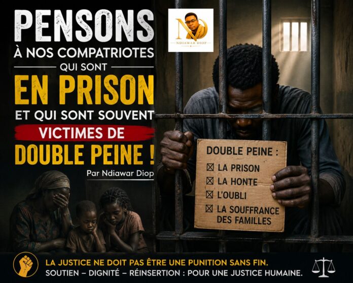 Pensons à nos compatriotes qui sont en prison et qui sont souvent victimes de double peine ! Par Ndiawar Diop Pensons à nos compatriotes qui sont en prison et qui sont souvent victimes de double peine ! Par Ndiawar Diop