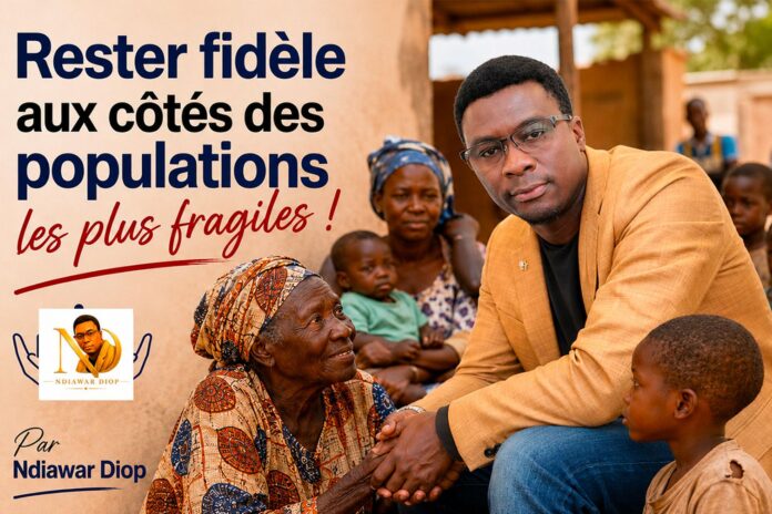 Rester fidèle aux côtés des populations les plus fragiles ! Par Ndiawar Diop Rester fidèle aux côtés des populations les plus fragiles ! Par Ndiawar Diop