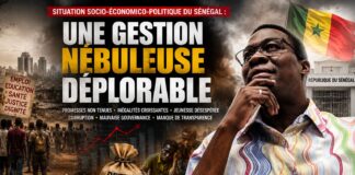 Ndiawar Diop sur la situation socio-économico-politique du Sénégal: Une Gestion Nébuleuse Déplorable Ndiawar Diop sur la situation socio-économico-politique du Sénégal: Une Gestion Nébuleuse Déplorable