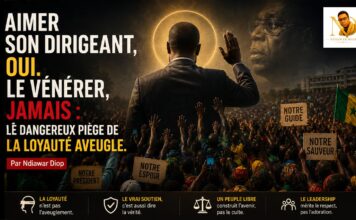Aimer son dirigeant, oui. Le vénérer, jamais : le dangereux piège de la loyauté aveugle. Par Ndiawar Diop Aimer son dirigeant, oui. Le vénérer, jamais : le dangereux piège de la loyauté aveugle. Par Ndiawar Diop