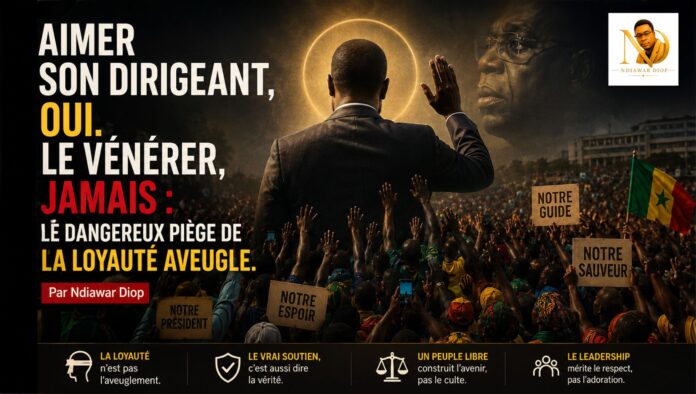 Aimer son dirigeant, oui. Le vénérer, jamais : le dangereux piège de la loyauté aveugle. Par Ndiawar Diop Aimer son dirigeant, oui. Le vénérer, jamais : le dangereux piège de la loyauté aveugle. Par Ndiawar Diop