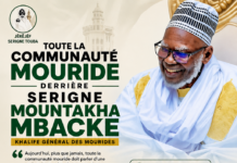 TOUTE LA COMMUNAUTÉ MOURIDE DERRIÈRE SERIGNE MOUNTAKHA MBACKÉ! Par Serigne Saliou Diop Ndiawar