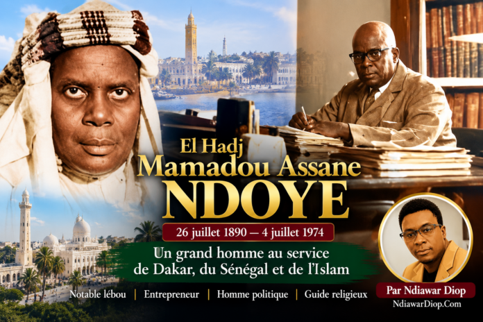 El Hadj Mamadou Assane Ndoye la mémoire d’un grand homme qui a servi Dakar, le Sénégal et l’islam. Par Ndiawar Diop El Hadj Mamadou Assane Ndoye la mémoire d’un grand homme qui a servi Dakar, le Sénégal et l’islam. Par Ndiawar Diop