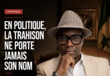 EN POLITIQUE, LA TRAHISON NE PORTE JAMAIS SON NOM! Par Ndiawar Diop
