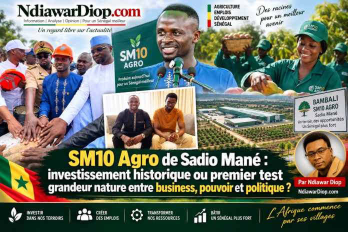 SM10 Agro de Sadio Mané investissement historique ou premier test grandeur nature entre business, pouvoir et politique SM10 Agro de Sadio Mané investissement historique ou premier test grandeur nature entre business, pouvoir et politique