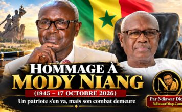 HOMMAGE À MODY NIANG (1945 – 17 OCTOBRE 2026) Un patriote s’en va, mais son combat demeure ! Par Ndiawar Diop